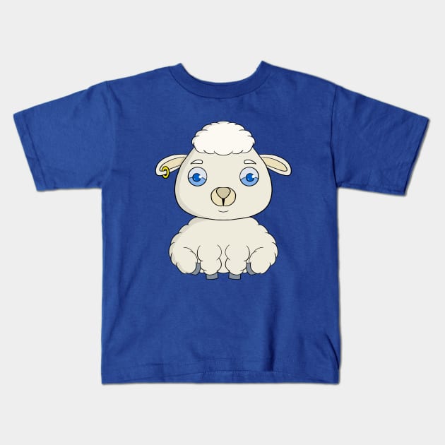 Cute sheep Kids T-Shirt by DiegoCarvalho